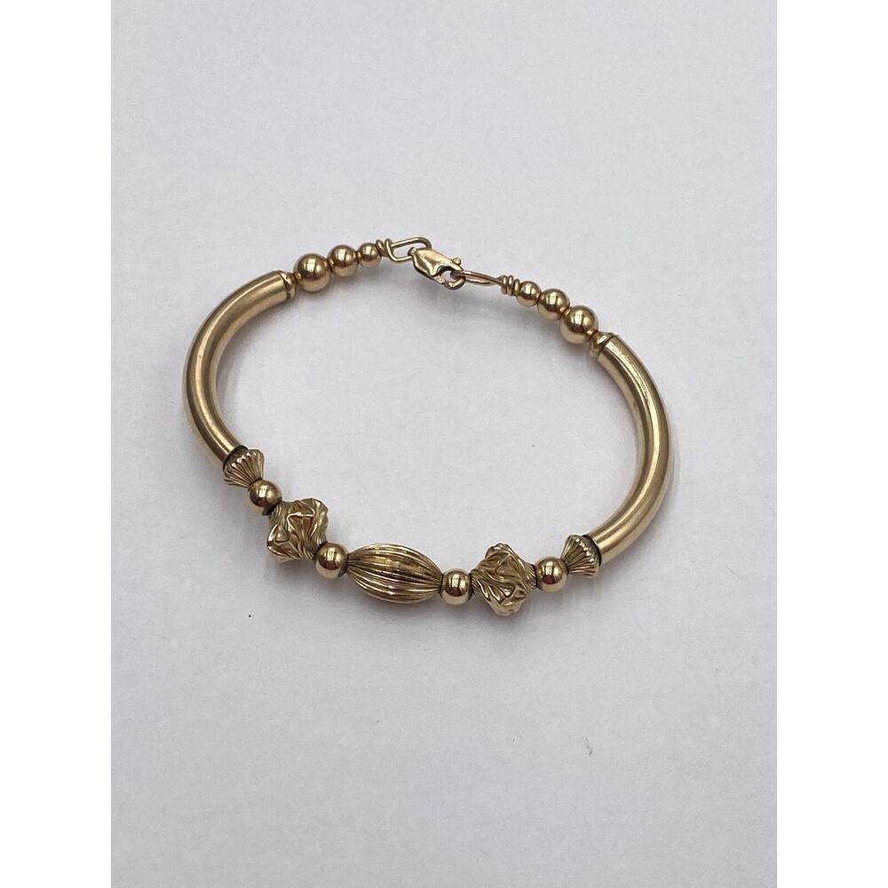 1/20 14k GF Gold Field Bracelet Cuff Vintage Estate 6.25”